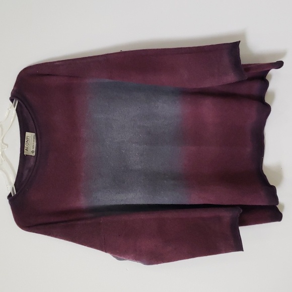Alonpi Cashmere for Sante Fe Drygoods Lagenlook Ombre Sweater Made in Italy - Picture 2 of 5